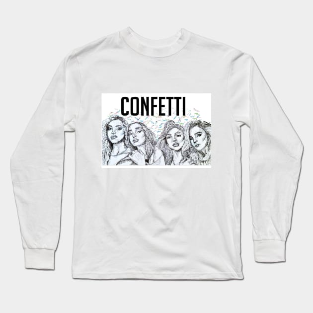 Drop Like Confetti Long Sleeve T-Shirt by Btvskate